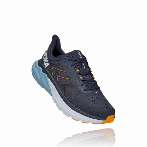 Hoka One One ARAHI 5 Road Running Shoes For Men India Navy IN-6301